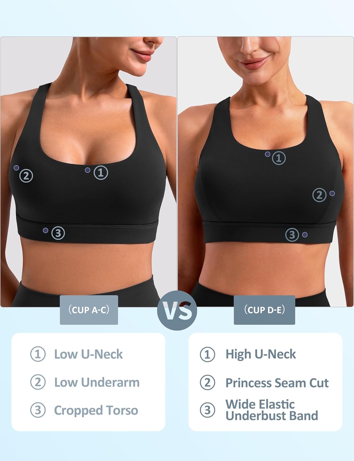 image:imageENERBLOOM Sports Bras for Women Criss Cross Strappy Back Padded Removable Cups Medium Support for Yoga Workout amp Daily WearBlack