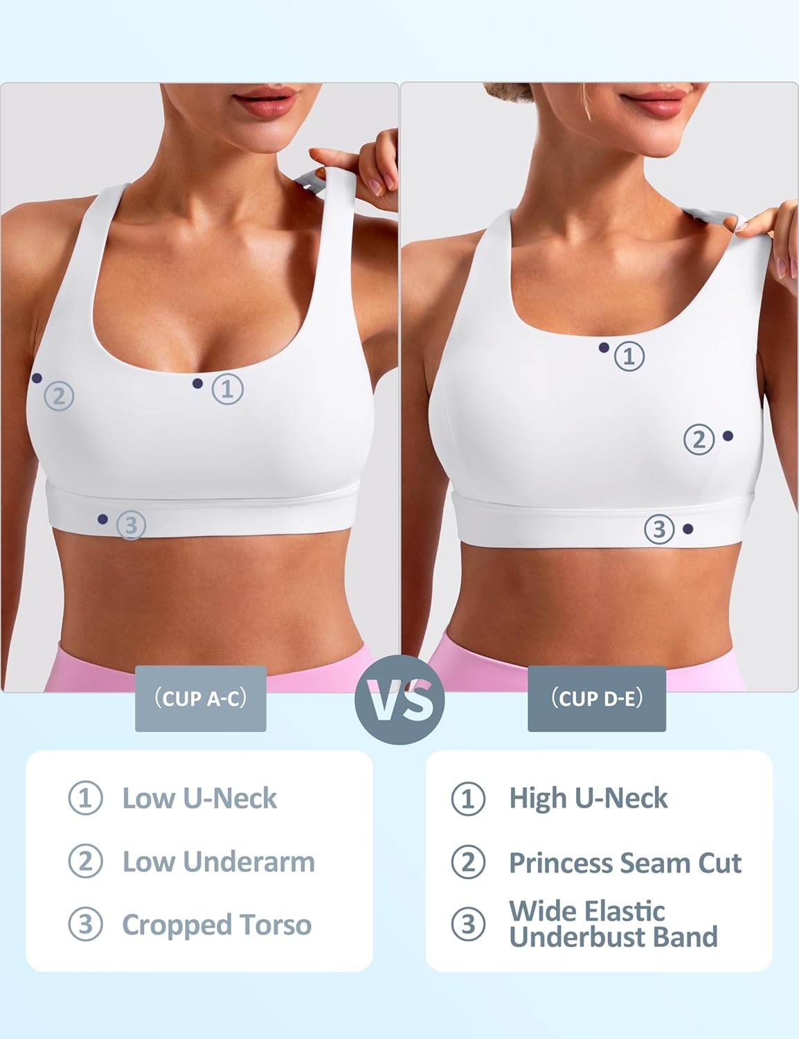 image:imageENERBLOOM Sports Bras for Women Criss Cross Strappy Back Padded Removable Cups Medium Support for Yoga Workout amp Daily WearWhite
