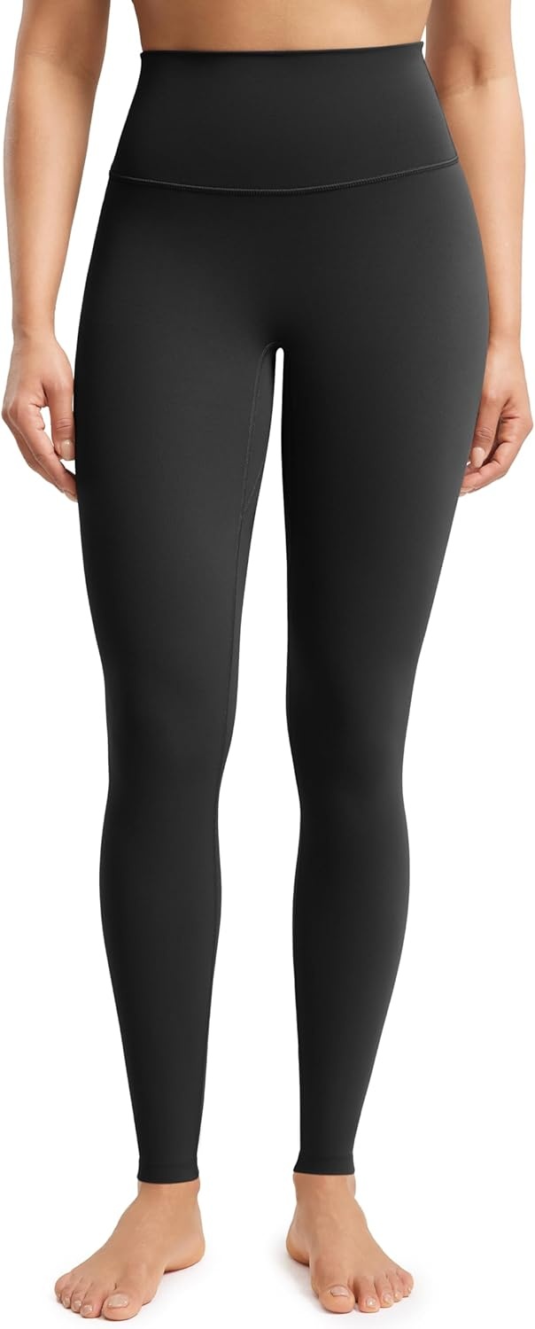 image:imageENERBLOOM No Front Seam Workout Leggings for Women 2528 Yoga Pants Athletic High Waisted Lounge Pilates Gym TightsBlack