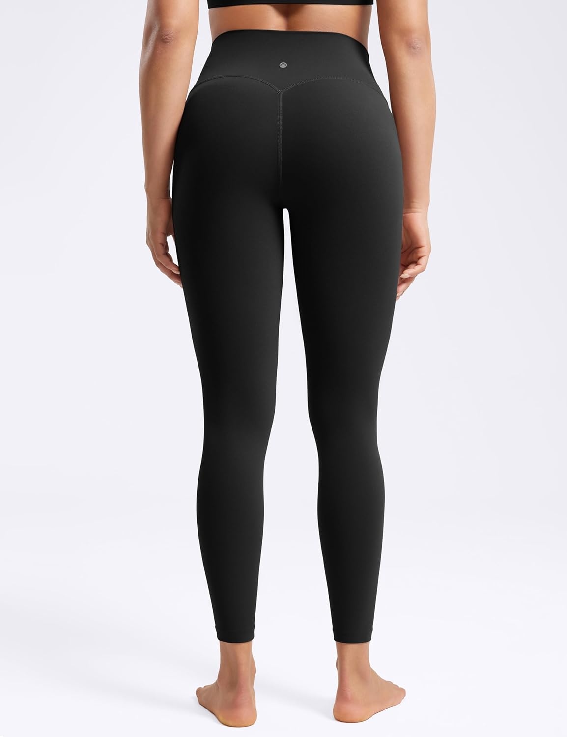 image:imageENERBLOOM No Front Seam Workout Leggings for Women 2528 Yoga Pants Athletic High Waisted Lounge Pilates Gym TightsBlack