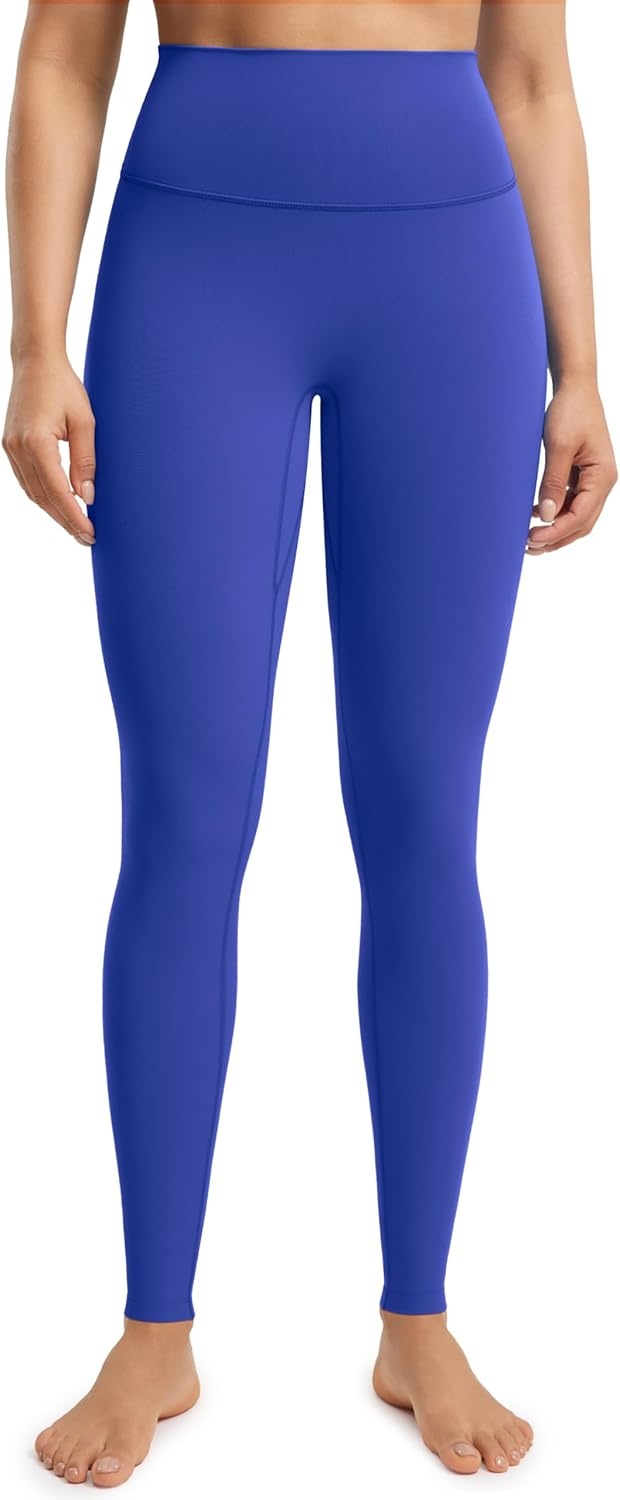 image:imageENERBLOOM No Front Seam Workout Leggings for Women 2528 Yoga Pants Athletic High Waisted Lounge Pilates Gym TightsCrashed Blue