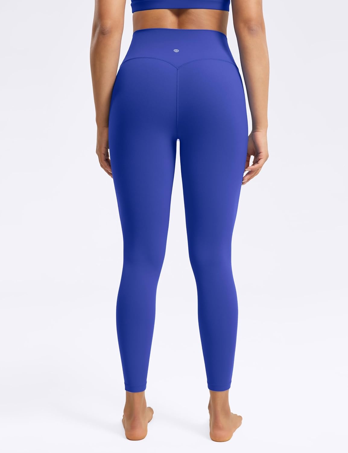image:imageENERBLOOM No Front Seam Workout Leggings for Women 2528 Yoga Pants Athletic High Waisted Lounge Pilates Gym TightsCrashed Blue
