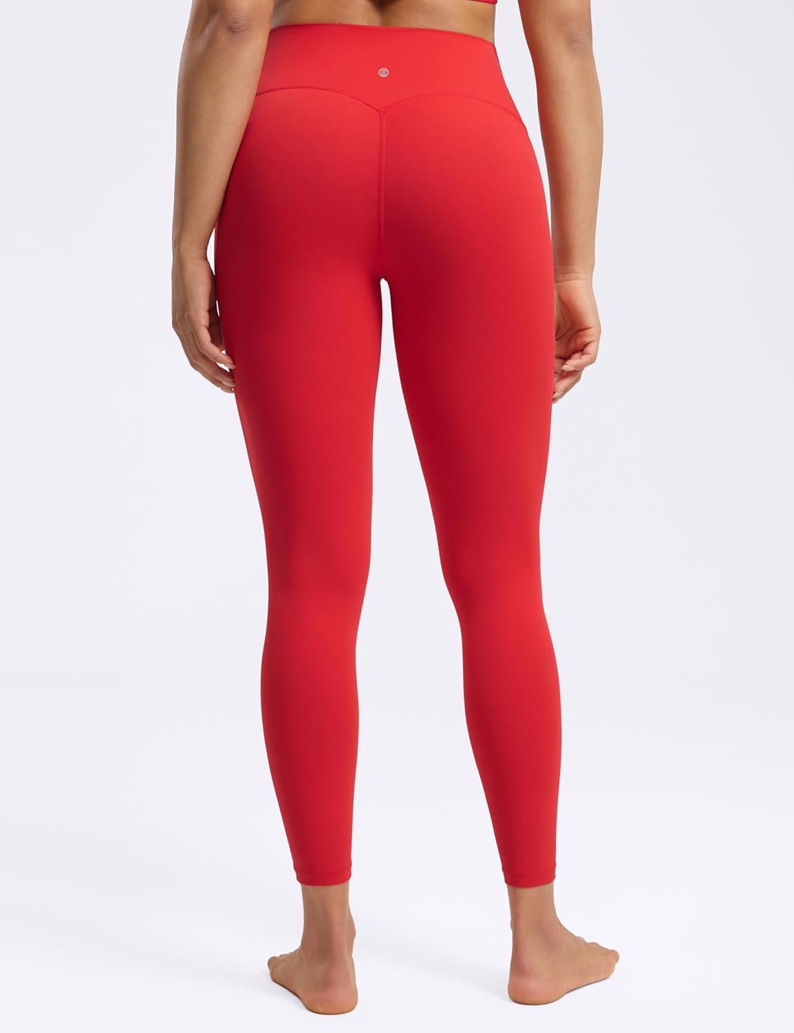 image:imageENERBLOOM No Front Seam Workout Leggings for Women 2528 Yoga Pants Athletic High Waisted Lounge Pilates Gym TightsDeep Red