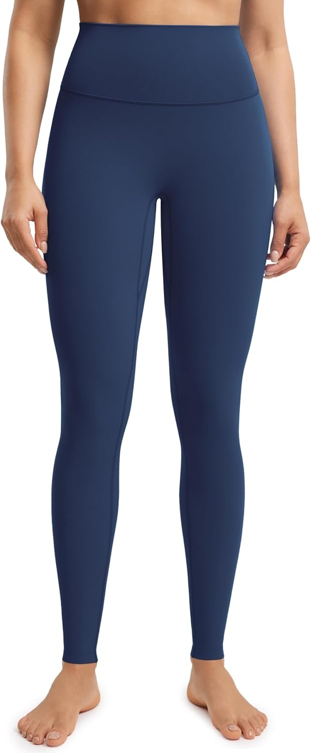 image:imageENERBLOOM No Front Seam Workout Leggings for Women 2528 Yoga Pants Athletic High Waisted Lounge Pilates Gym TightsNavy Blue