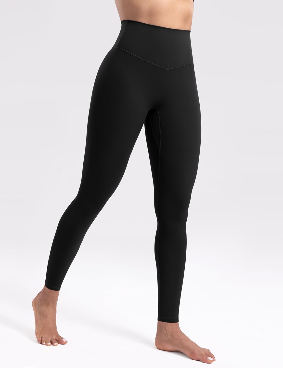 image:imageENERBLOOM Womens Workout Leggings Yoga Pants No Front Seam 2528 High Waisted Hidden Scrunch Butt Athletic Gym TightsBlack