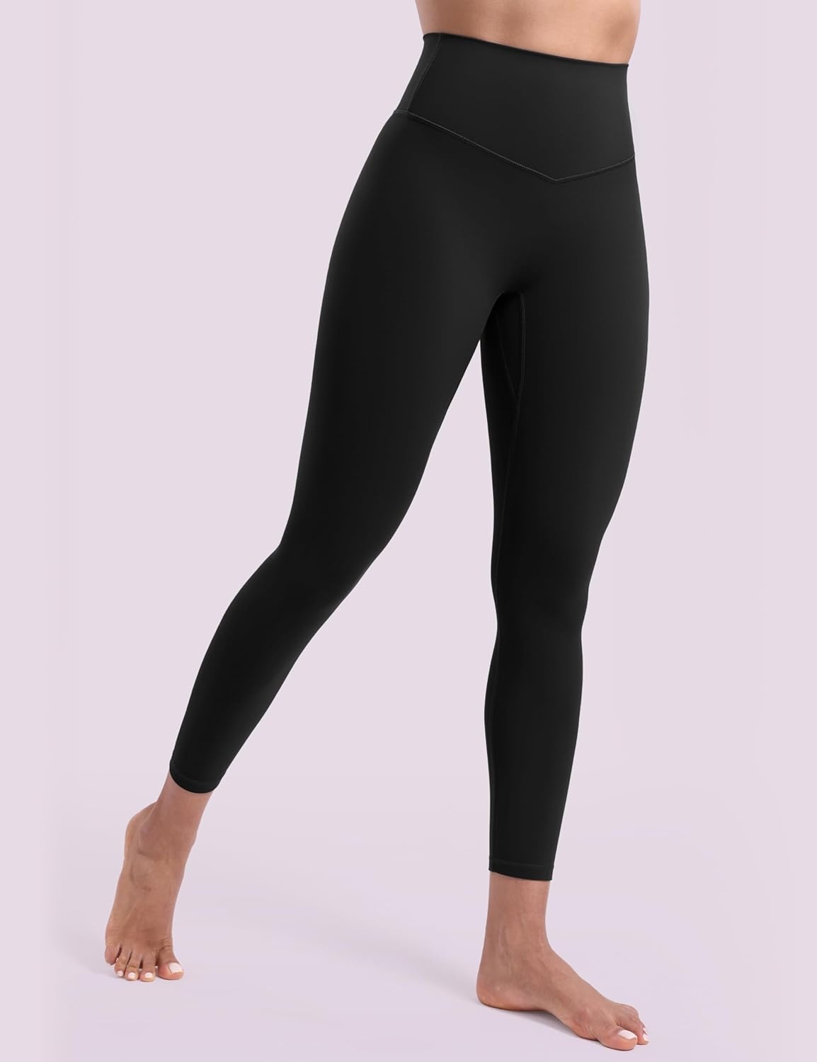 image:imageENERBLOOM Womens Workout Leggings Yoga Pants No Front Seam 2528 High Waisted Hidden Scrunch Butt Athletic Gym TightsBlack