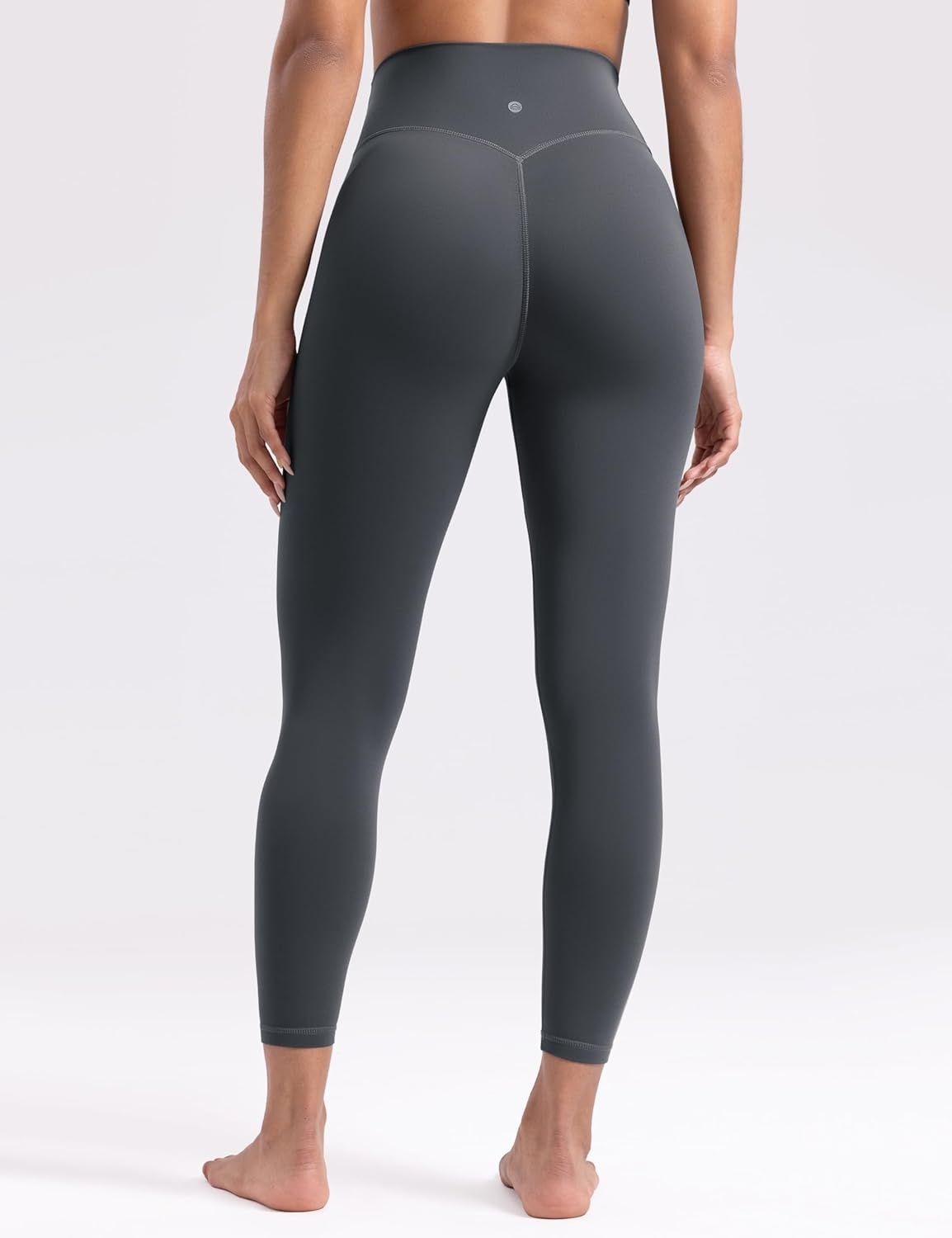 image:imageENERBLOOM Womens Workout Leggings Yoga Pants No Front Seam 2528 High Waisted Hidden Scrunch Butt Athletic Gym TightsGrey