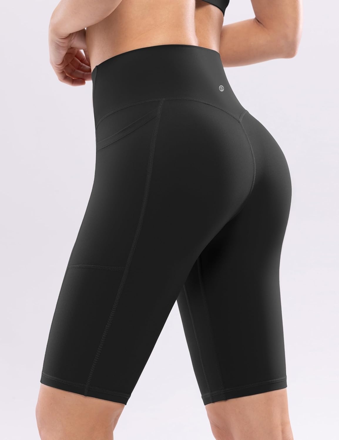 image:imageENERBLOOM Workout Biker Shorts Womens with Pockets High Waist Yoga 2546810 Gym Running Volleyball Athletic ShortsBlack
