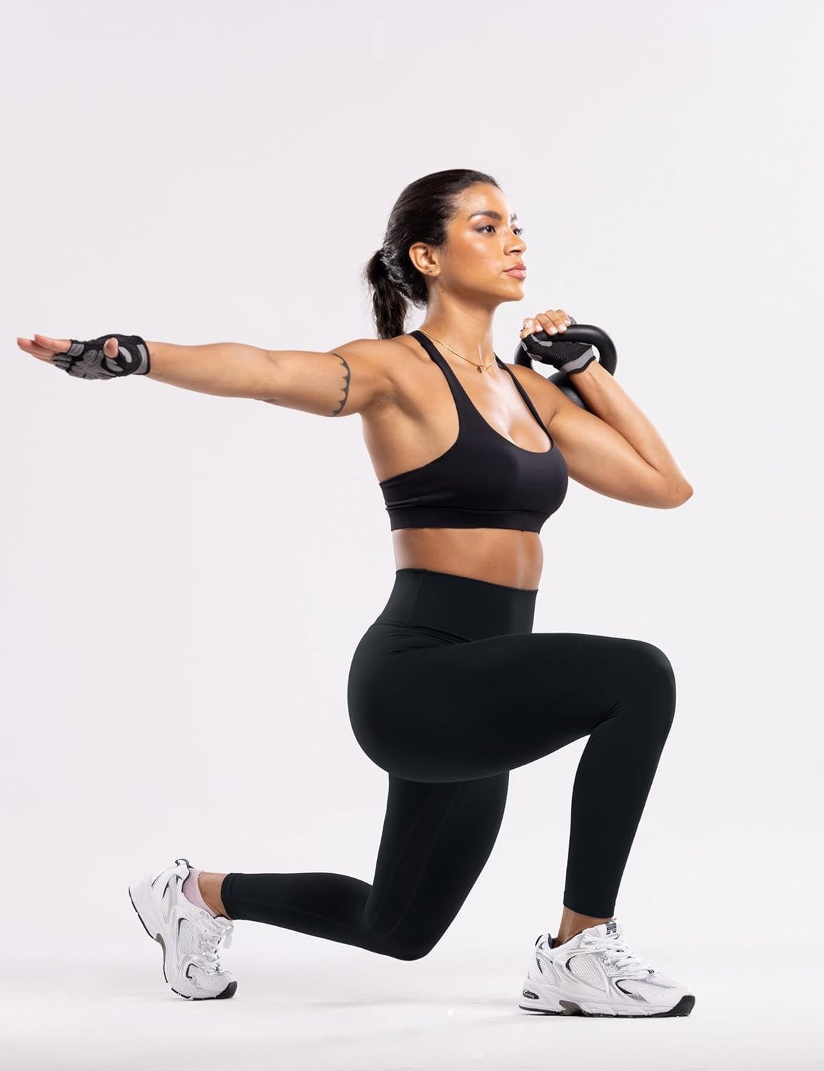image:imageENERBLOOM Workout Leggings for Women Yoga Pants High Waisted Athletic Tights Silky Feel 21232528 Gym Activewear LoungeBlack
