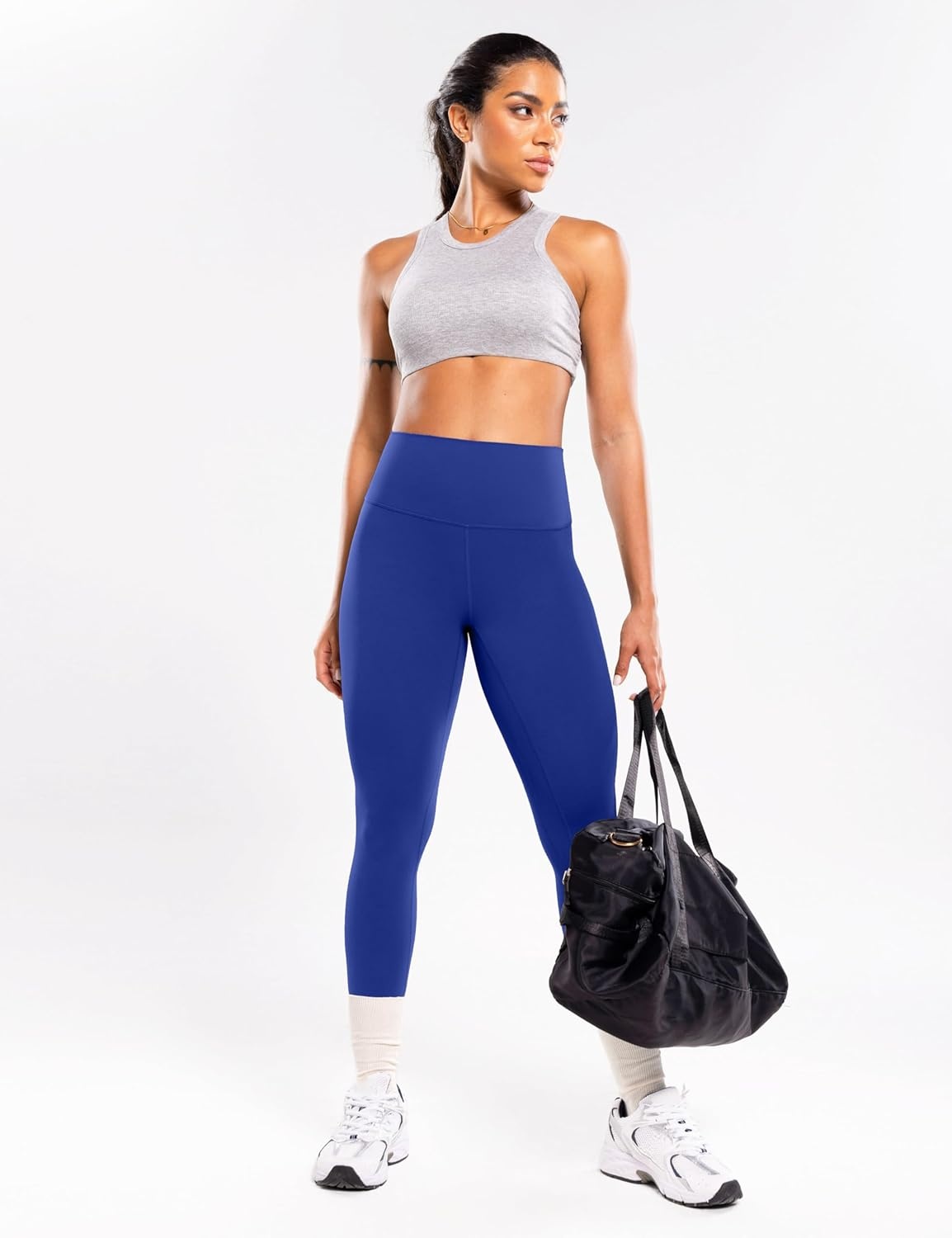 image:imageENERBLOOM Workout Leggings for Women Yoga Pants High Waisted Athletic Tights Silky Feel 21232528 Gym Activewear LoungeCrashed Blue