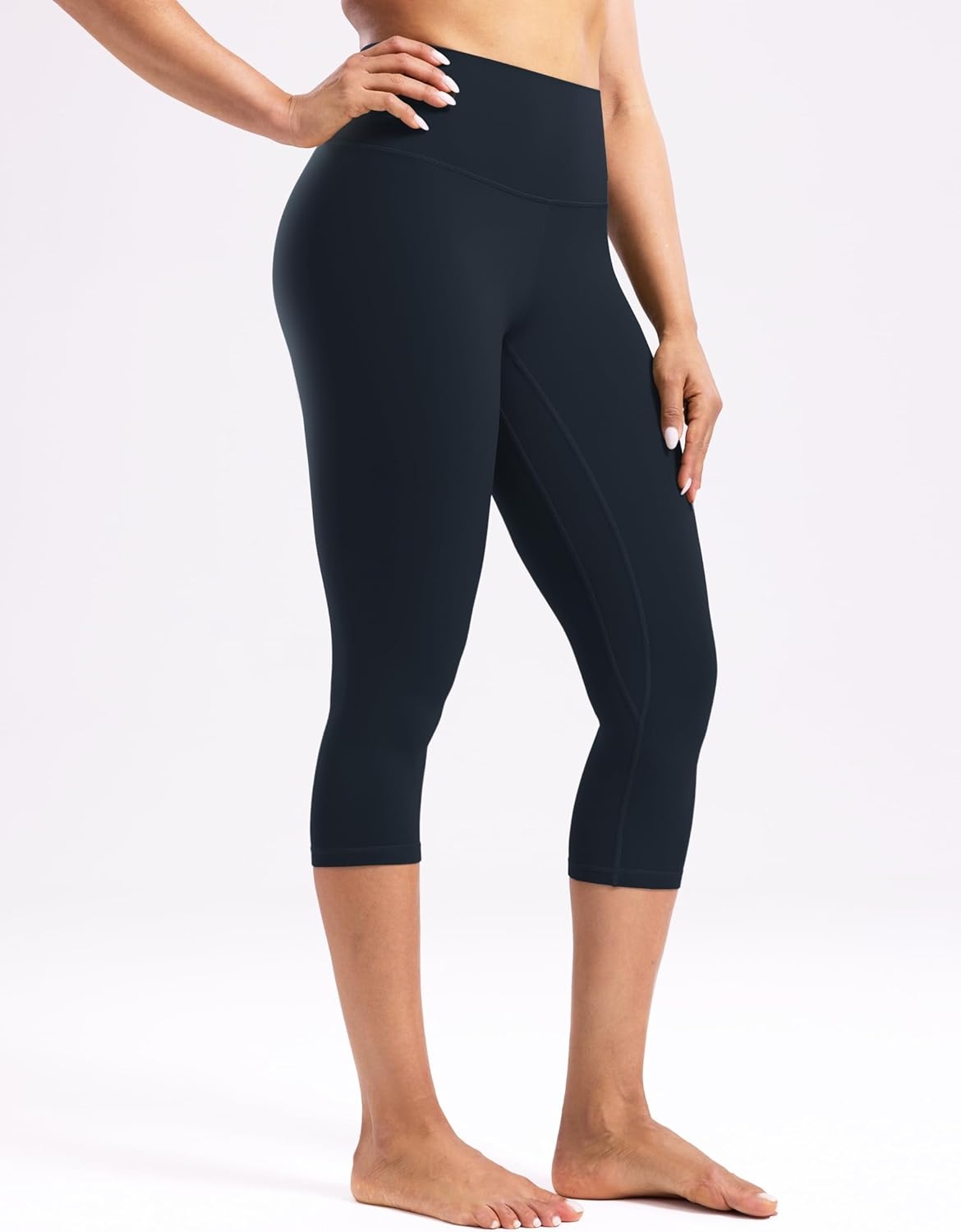 image:imageENERBLOOM Workout Leggings for Women Yoga Pants High Waisted Athletic Tights Silky Feel 21232528 Gym Activewear LoungeDark Navy