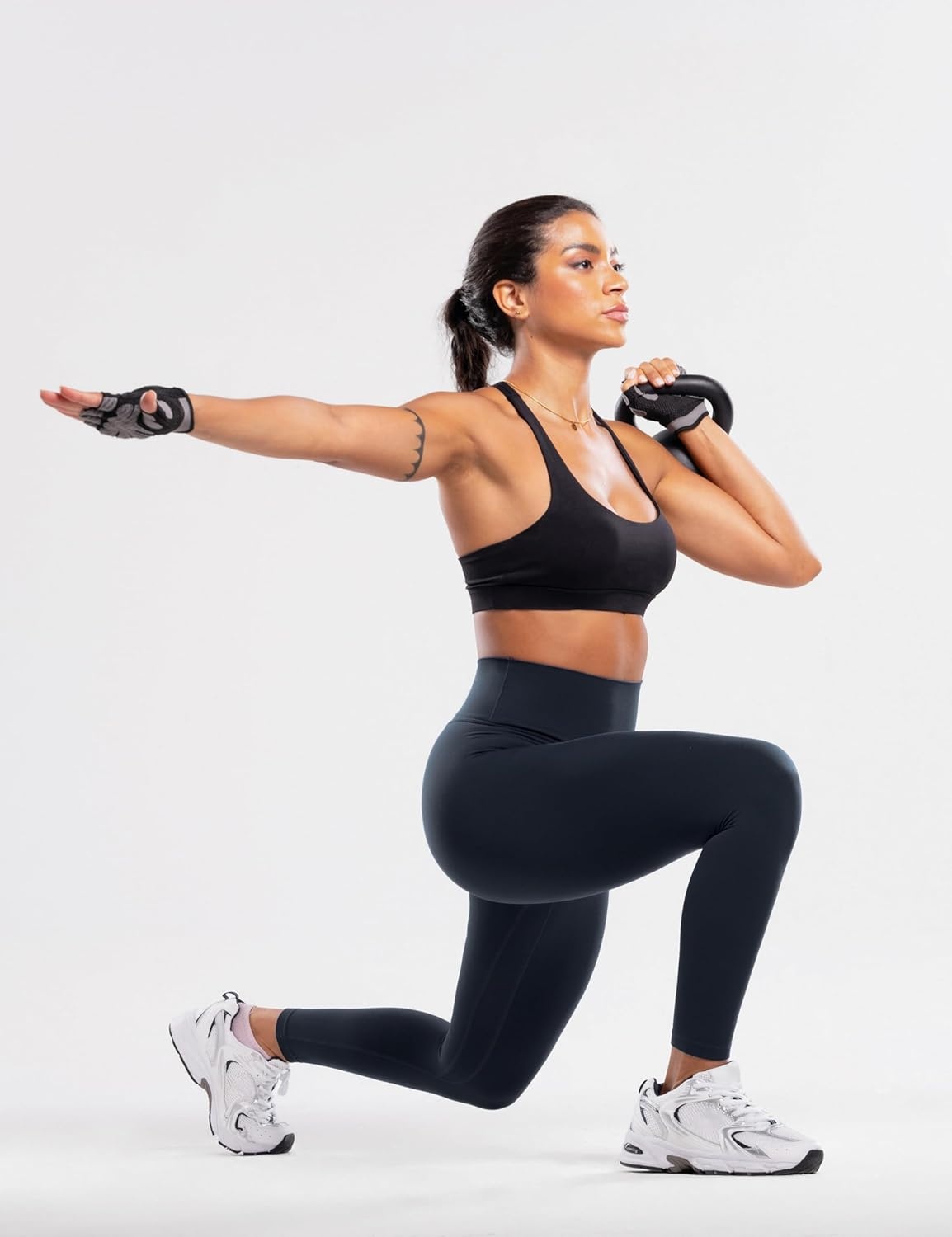 image:imageENERBLOOM Workout Leggings for Women Yoga Pants High Waisted Athletic Tights Silky Feel 21232528 Gym Activewear LoungeDark Navy