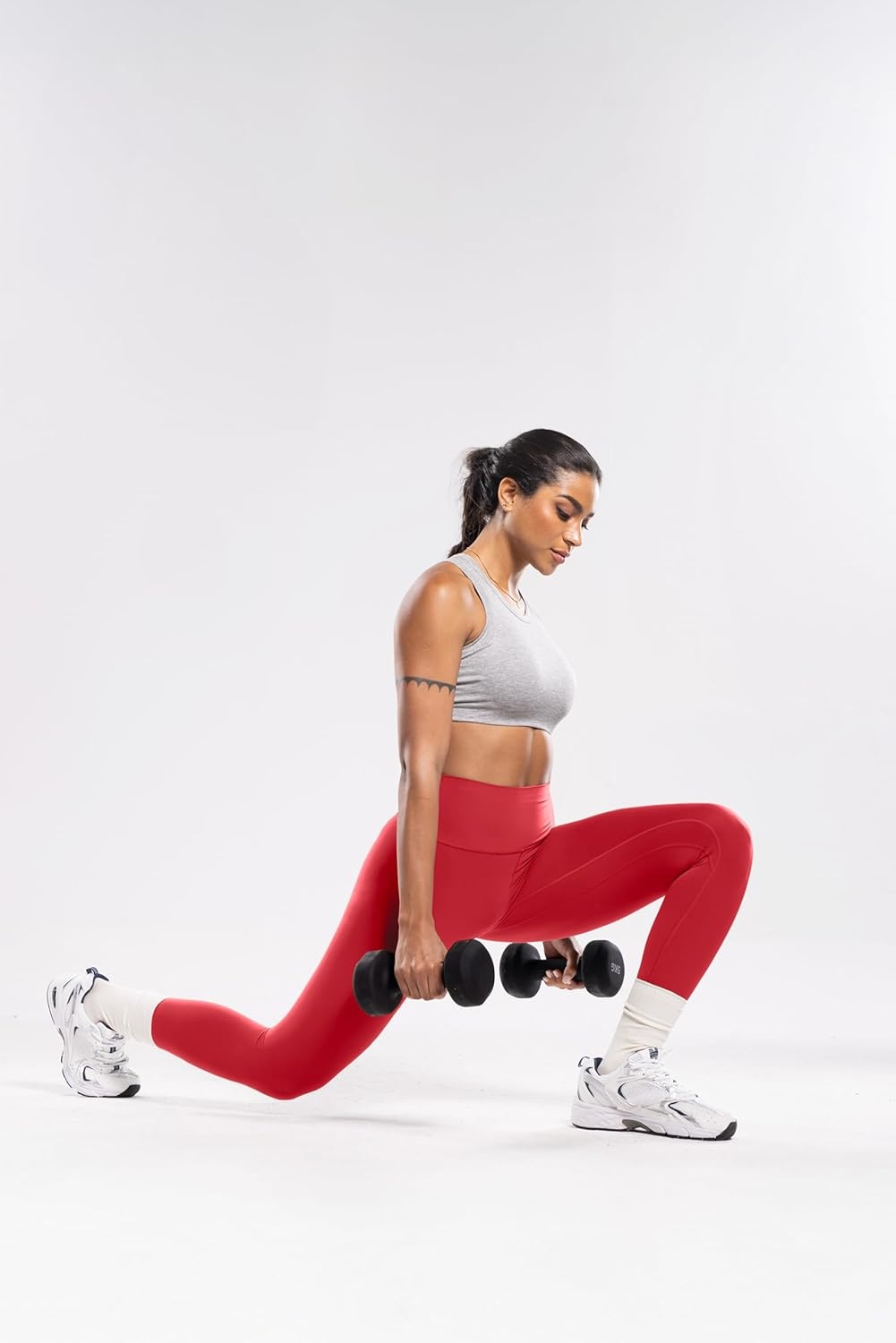 image:imageENERBLOOM Workout Leggings for Women Yoga Pants High Waisted Athletic Tights Silky Feel 21232528 Gym Activewear LoungeDeep Red
