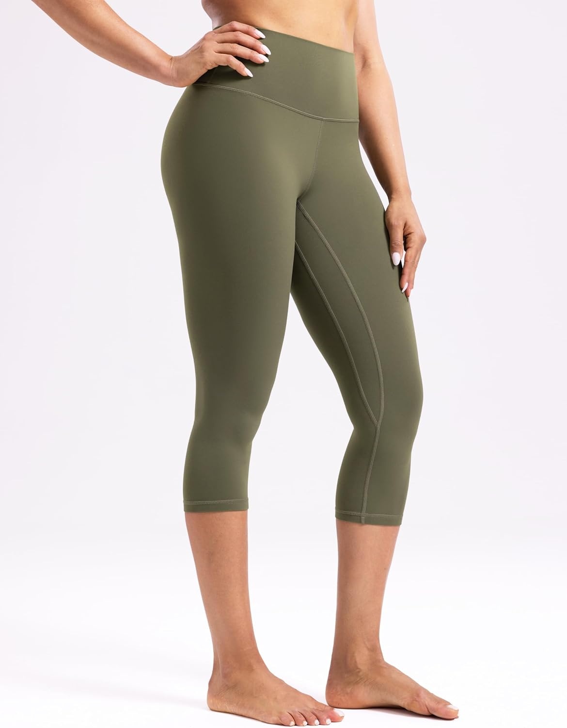 image:imageENERBLOOM Workout Leggings for Women Yoga Pants High Waisted Athletic Tights Silky Feel 21232528 Gym Activewear LoungeGreen