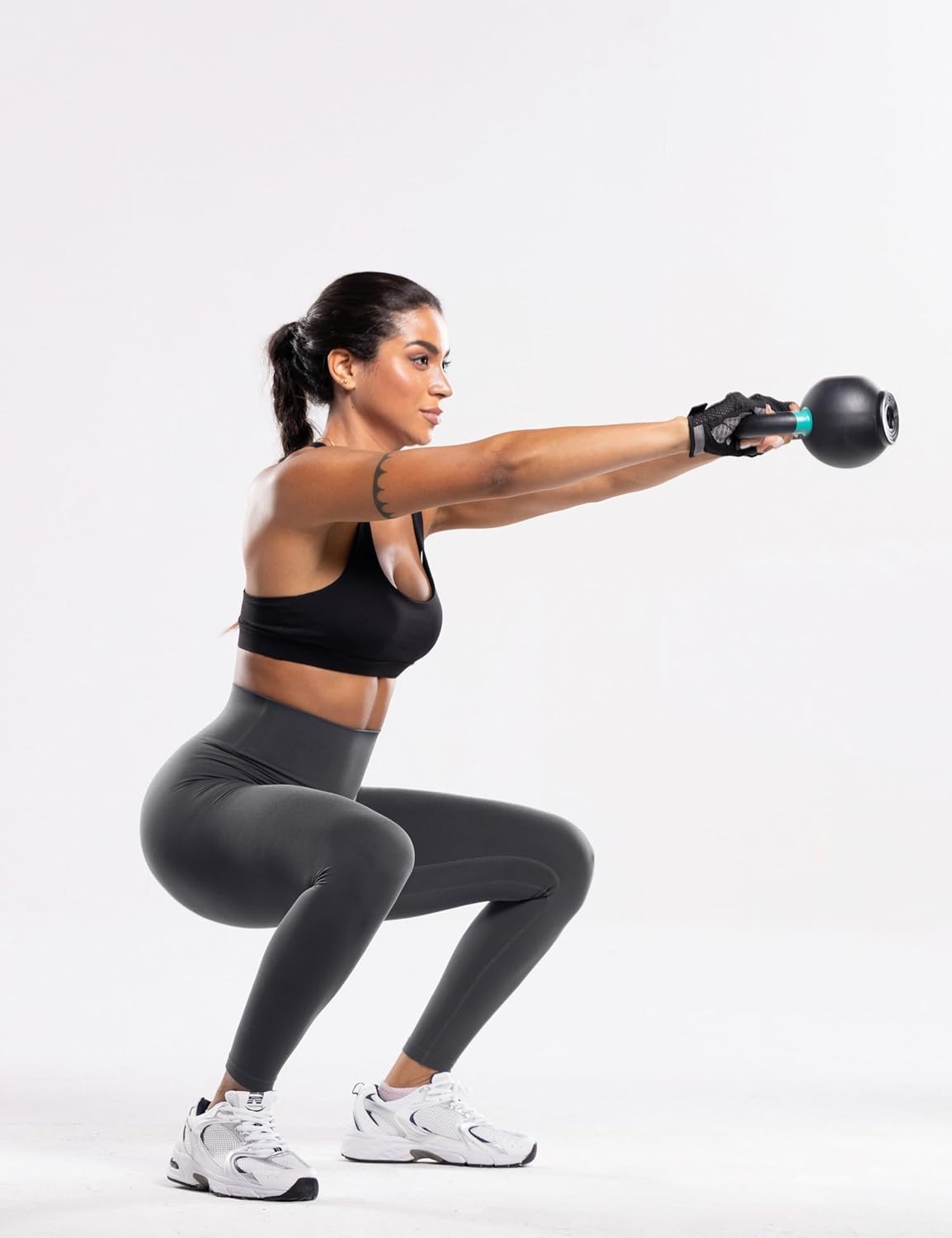image:imageENERBLOOM Workout Leggings for Women Yoga Pants High Waisted Athletic Tights Silky Feel 21232528 Gym Activewear LoungeGrey