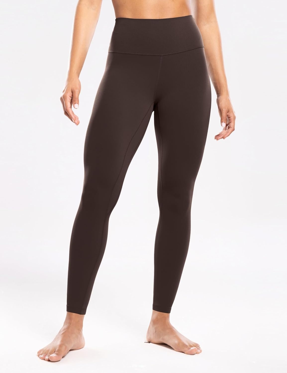 image:imageENERBLOOM Workout Leggings for Women Yoga Pants High Waisted Athletic Tights Silky Feel 21232528 Gym Activewear LoungeHot Fudge Brown