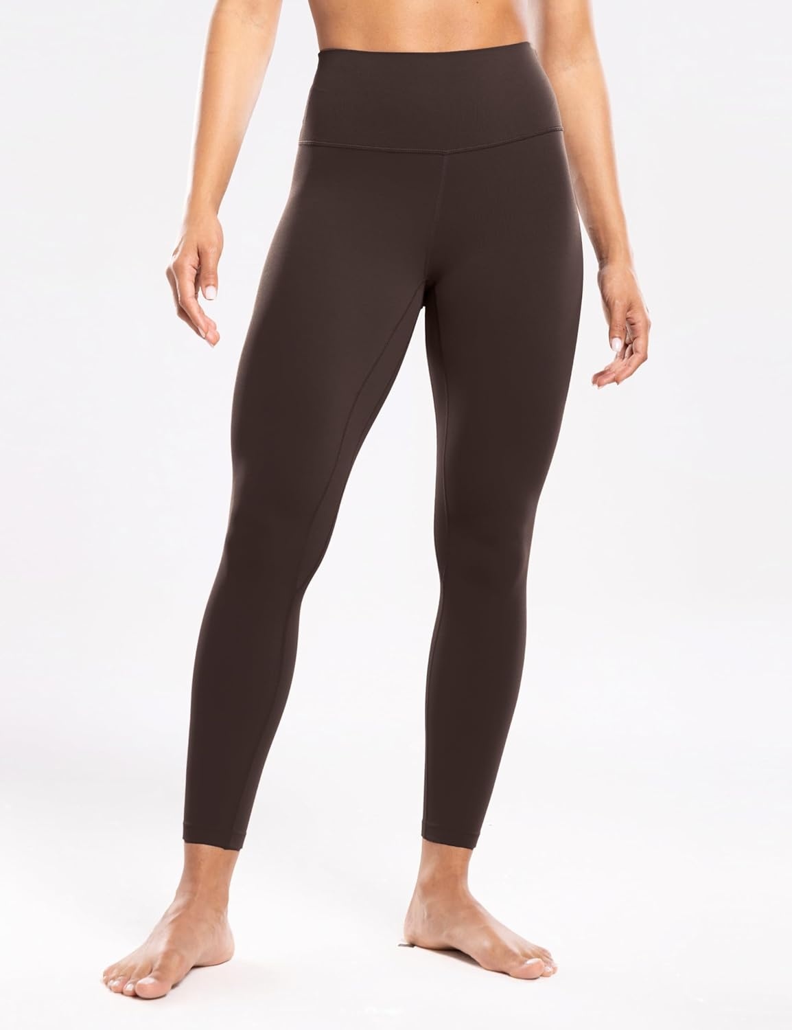 image:imageENERBLOOM Workout Leggings for Women Yoga Pants High Waisted Athletic Tights Silky Feel 21232528 Gym Activewear LoungeHot Fudge Brown