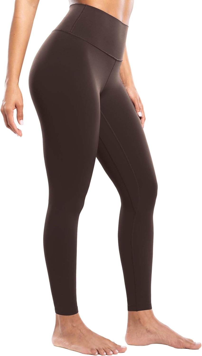 image:imageENERBLOOM Workout Leggings for Women Yoga Pants High Waisted Athletic Tights Silky Feel 21232528 Gym Activewear LoungeHot Fudge Brown