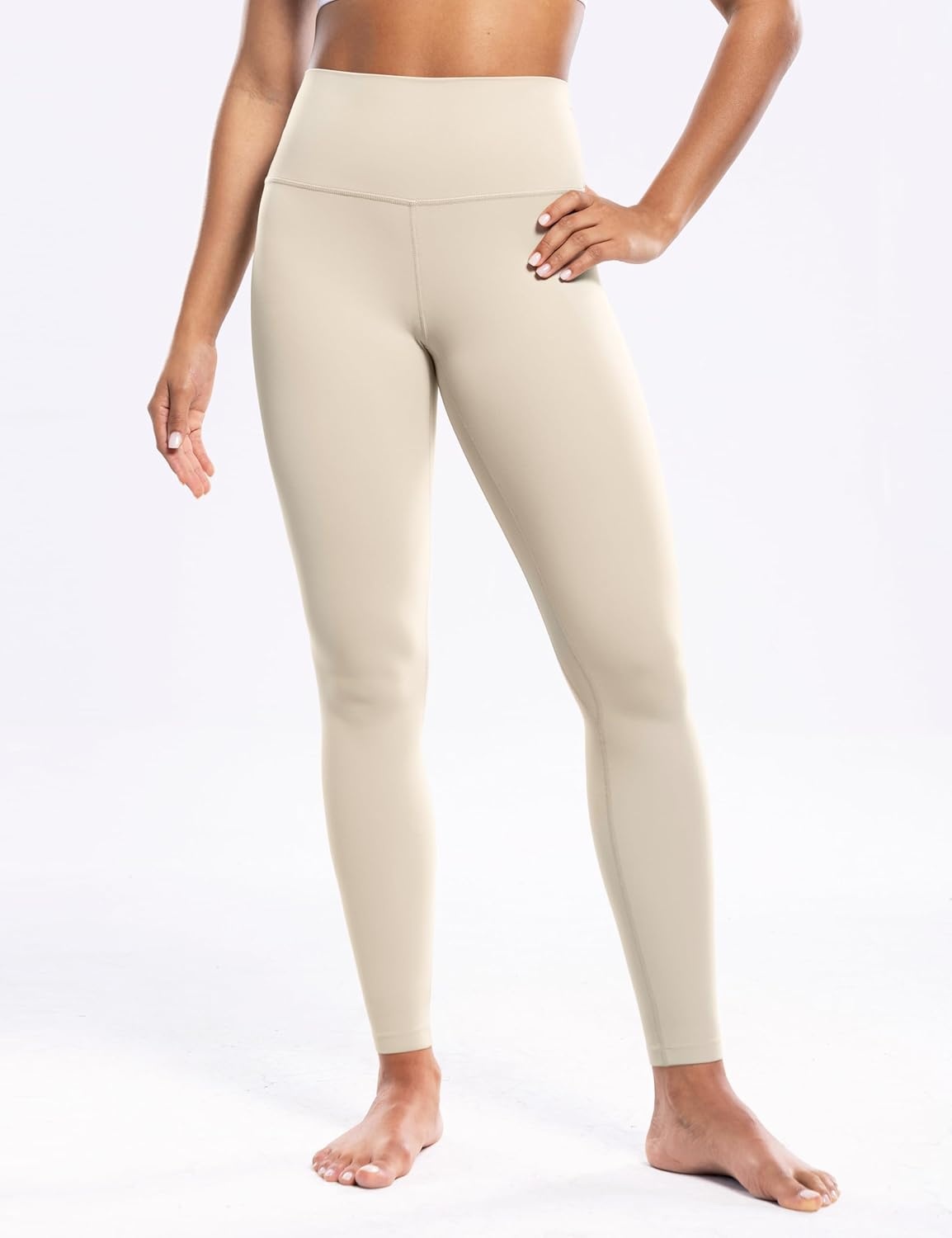 image:imageENERBLOOM Workout Leggings for Women Yoga Pants High Waisted Athletic Tights Silky Feel 21232528 Gym Activewear LoungeKhaki