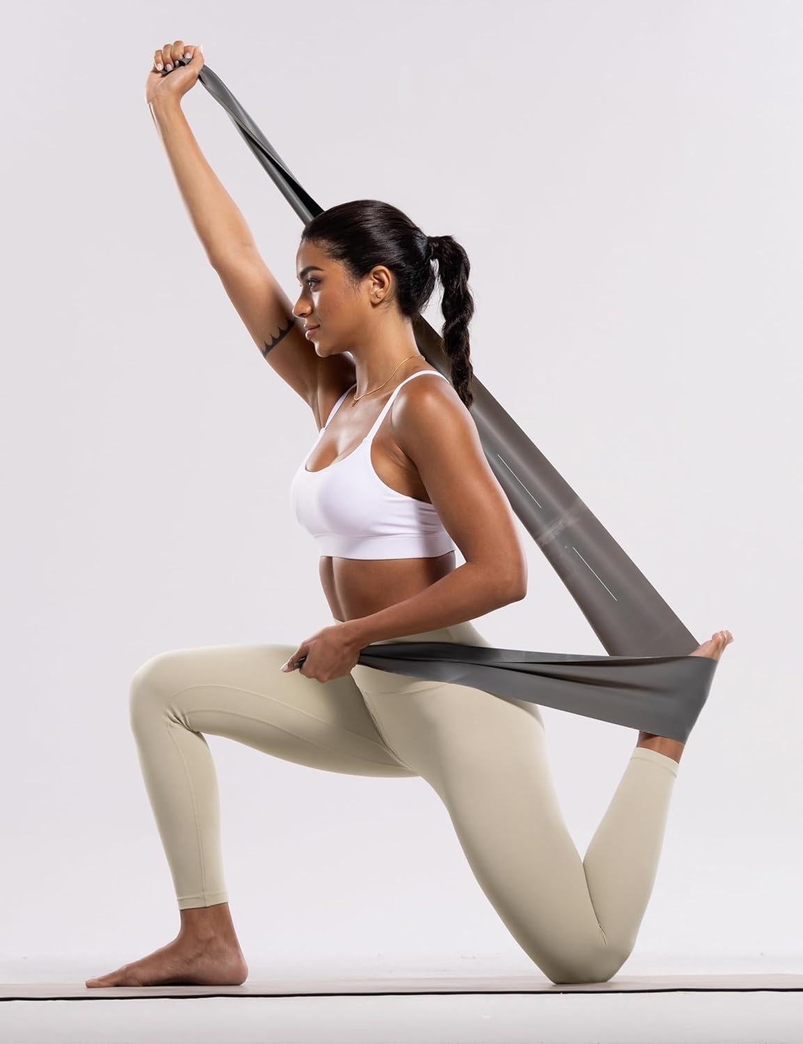 image:imageENERBLOOM Workout Leggings for Women Yoga Pants High Waisted Athletic Tights Silky Feel 21232528 Gym Activewear LoungeKhaki