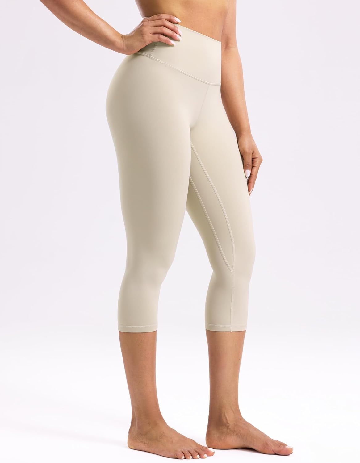image:imageENERBLOOM Workout Leggings for Women Yoga Pants High Waisted Athletic Tights Silky Feel 21232528 Gym Activewear LoungeKhaki