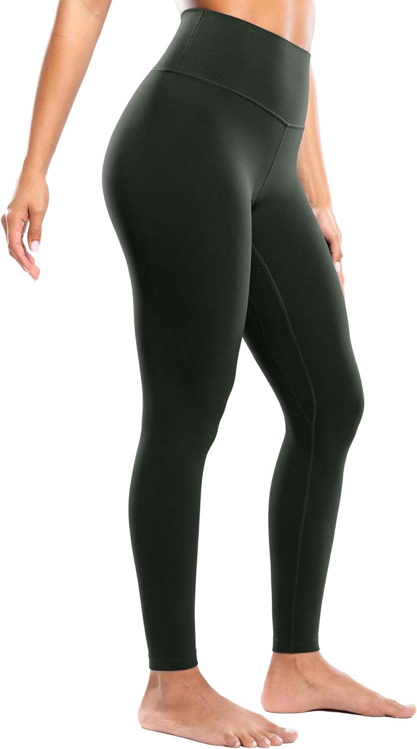 image:imageENERBLOOM Workout Leggings for Women Yoga Pants High Waisted Athletic Tights Silky Feel 21232528 Gym Activewear LoungeLegend Green