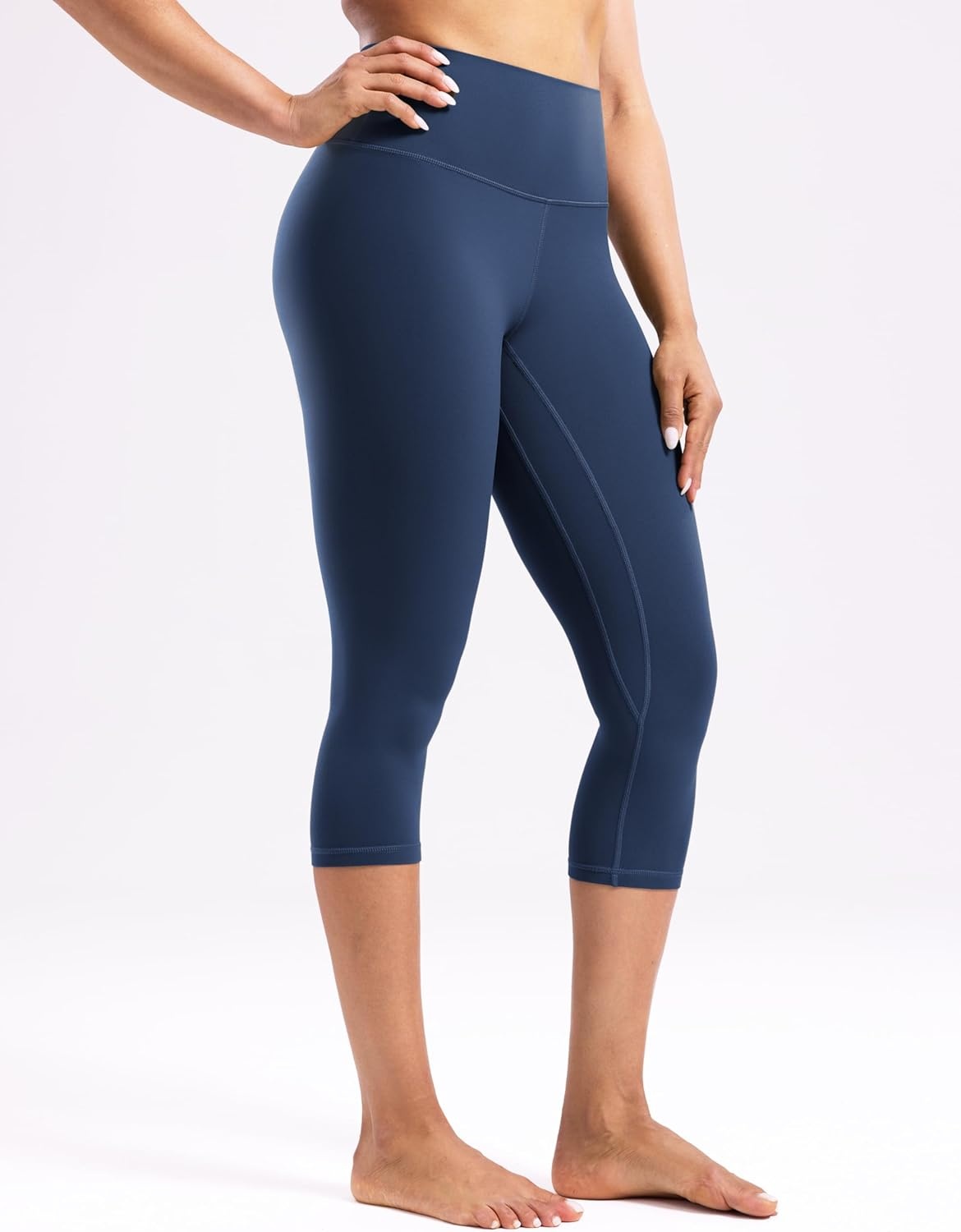 image:imageENERBLOOM Workout Leggings for Women Yoga Pants High Waisted Athletic Tights Silky Feel 21232528 Gym Activewear LoungeNavy Blue