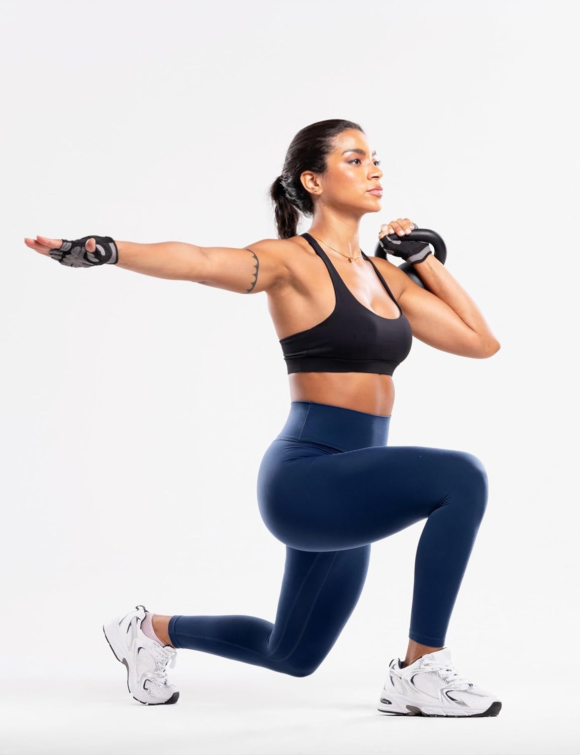 image:imageENERBLOOM Workout Leggings for Women Yoga Pants High Waisted Athletic Tights Silky Feel 21232528 Gym Activewear LoungeNavy Blue