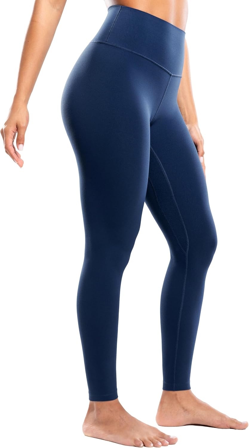 image:imageENERBLOOM Workout Leggings for Women Yoga Pants High Waisted Athletic Tights Silky Feel 21232528 Gym Activewear LoungeNavy Blue