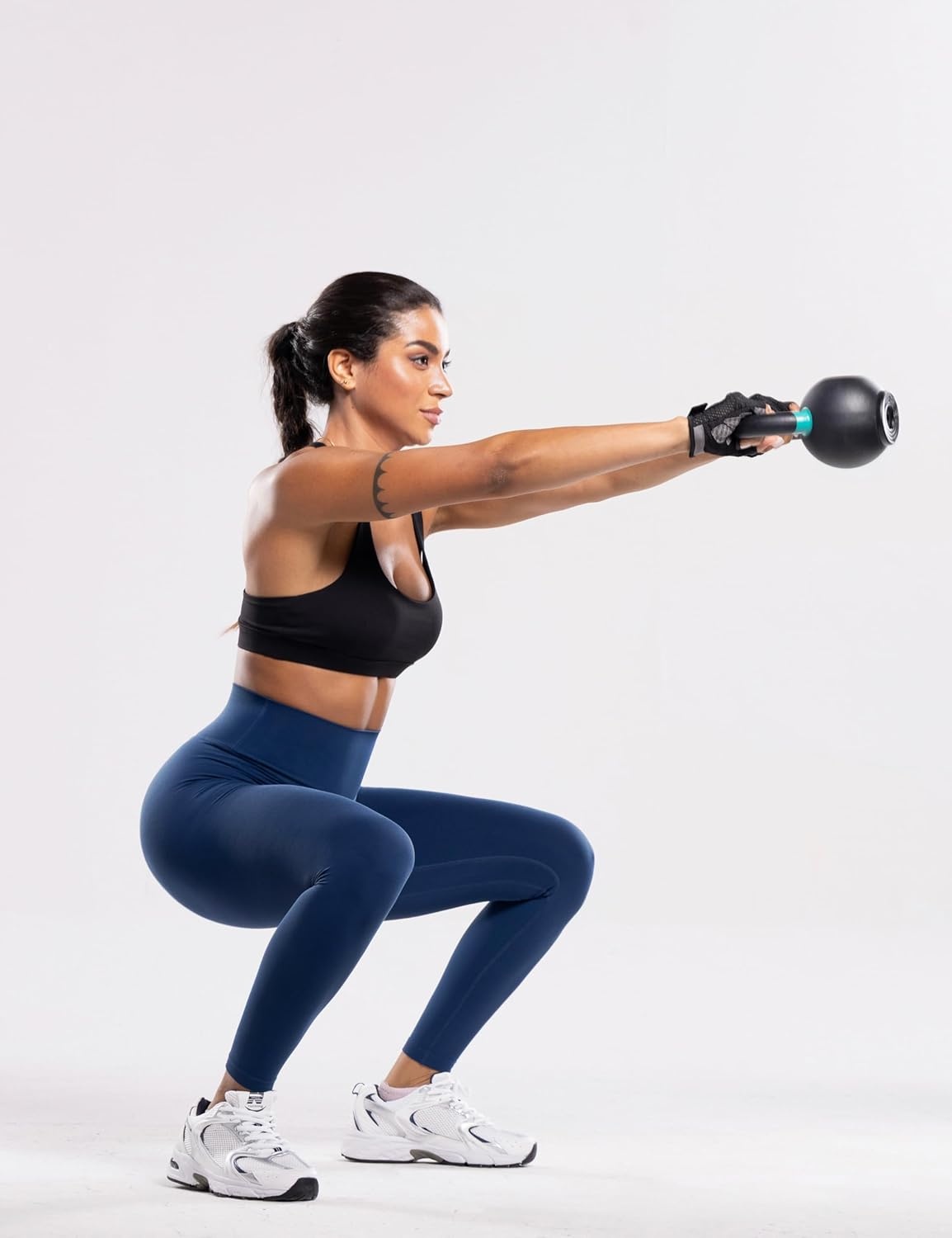 image:imageENERBLOOM Workout Leggings for Women Yoga Pants High Waisted Athletic Tights Silky Feel 21232528 Gym Activewear LoungeNavy Blue