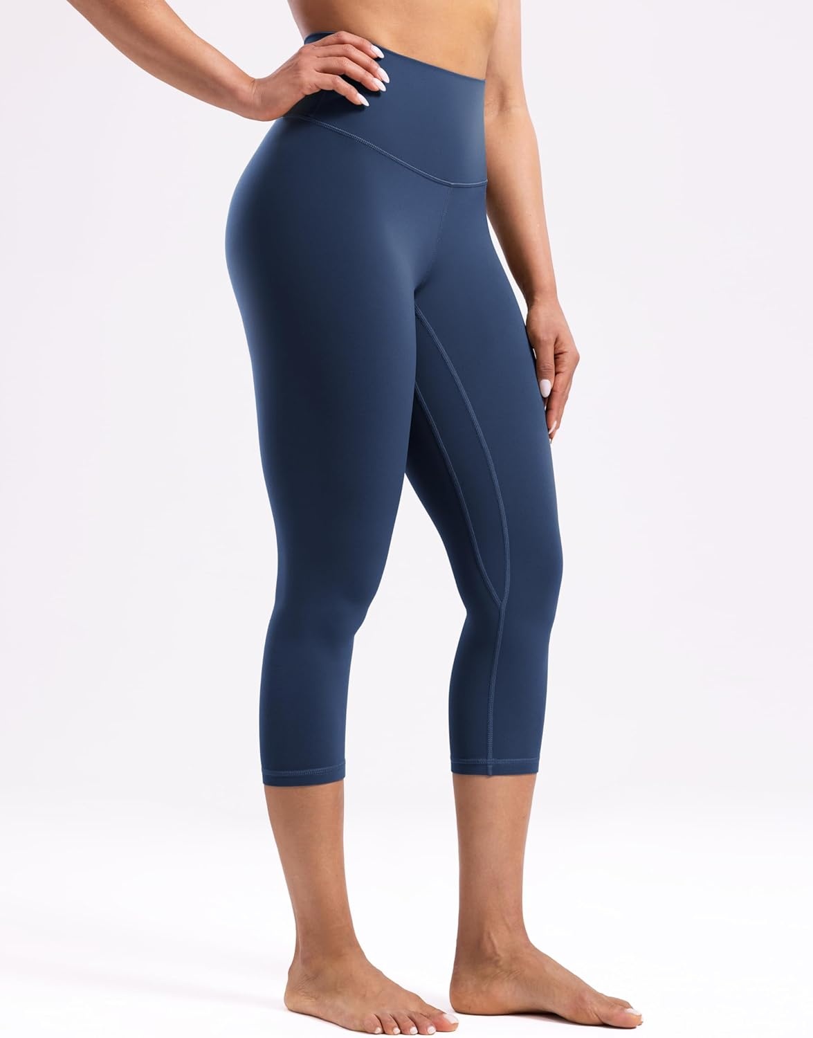 image:imageENERBLOOM Workout Leggings for Women Yoga Pants High Waisted Athletic Tights Silky Feel 21232528 Gym Activewear LoungeNavy Blue