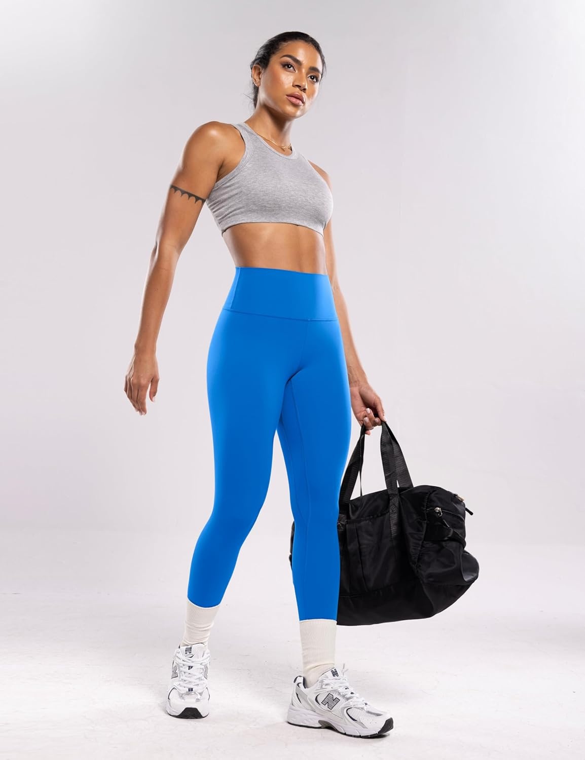 image:imageENERBLOOM Workout Leggings for Women Yoga Pants High Waisted Athletic Tights Silky Feel 21232528 Gym Activewear LoungeSparkling Blue