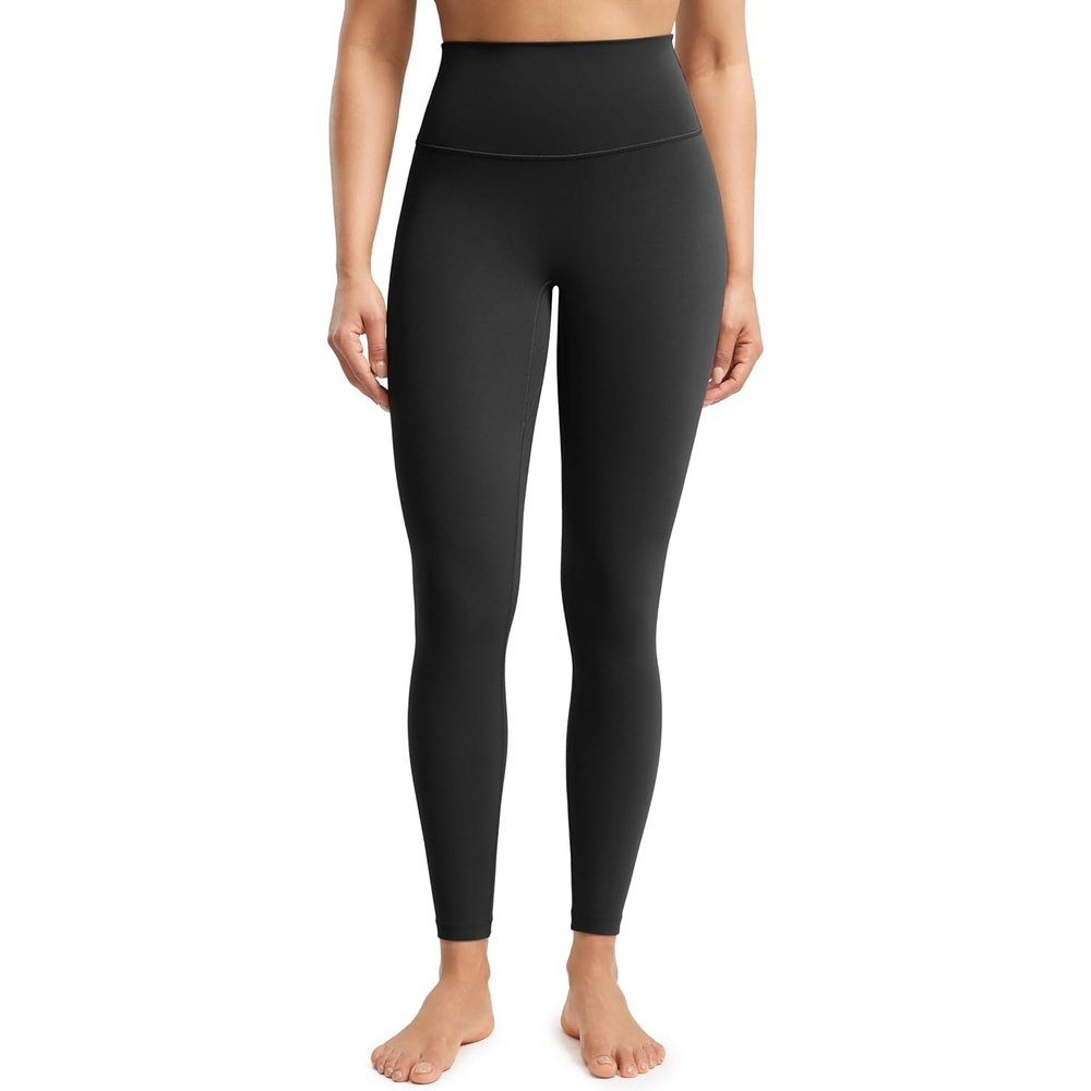 image:imageENERBLOOM No Front Seam Workout Leggings for Women 2528 Yoga Pants Athletic High Waisted Lounge Pilates Gym TightsBlack