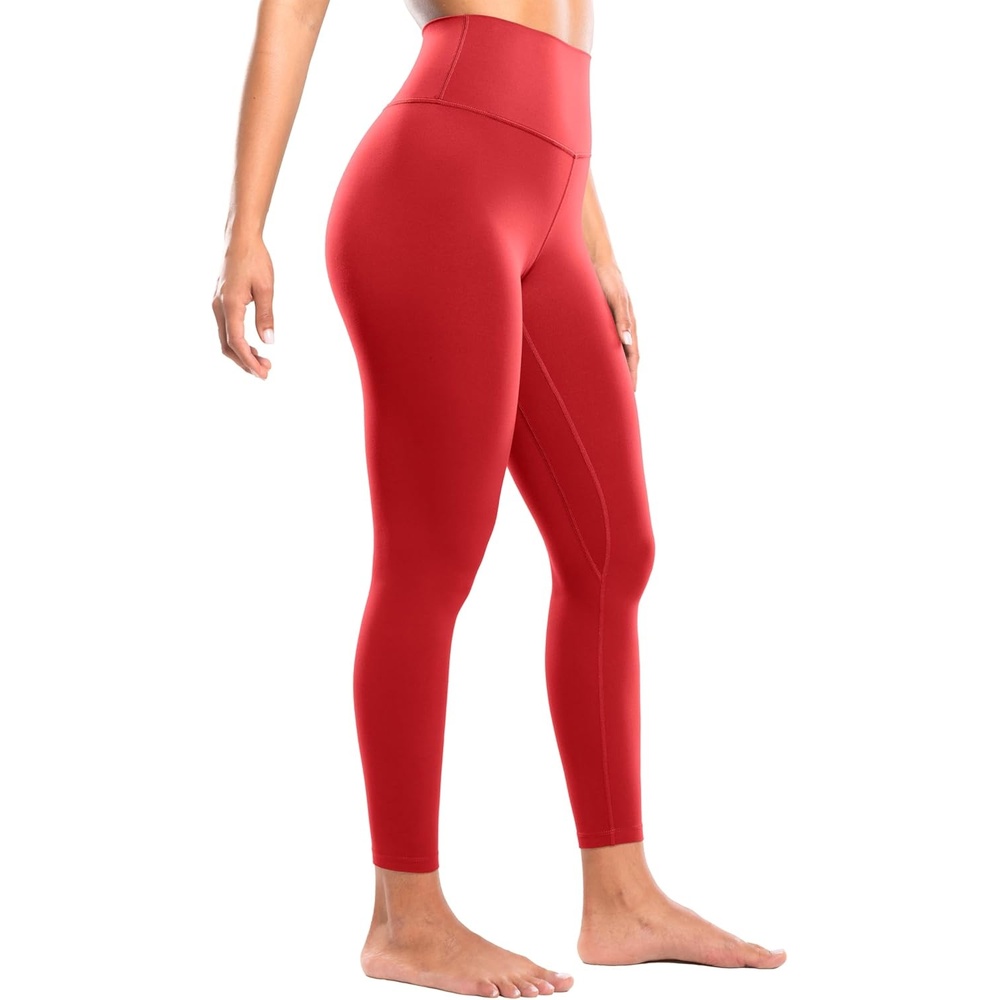 image:imageENERBLOOM Workout Leggings for Women Yoga Pants High Waisted Athletic Tights Silky Feel 21232528 Gym Activewear LoungeDeep Red