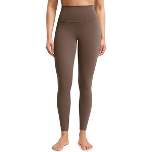 image:imageENERBLOOM No Front Seam Workout Leggings for Women 2528 Yoga Pants Athletic High Waisted Lounge Pilates Gym TightsCoffee