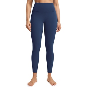 image:imageENERBLOOM No Front Seam Workout Leggings for Women 2528 Yoga Pants Athletic High Waisted Lounge Pilates Gym TightsNavy Blue