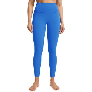 image:imageENERBLOOM No Front Seam Workout Leggings for Women 2528 Yoga Pants Athletic High Waisted Lounge Pilates Gym TightsSparkling Blue