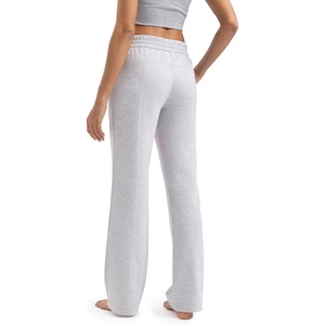 image:imageENERBLOOM Womens Sweatpants with Pockets Elastic High Waisted Joggers Casual Straight Leg Drawstring Athletic Pants 31Grey