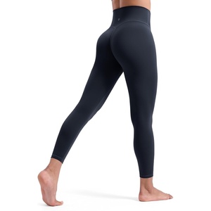 image:imageENERBLOOM Womens Workout Leggings Yoga Pants No Front Seam 2528 High Waisted Hidden Scrunch Butt Athletic Gym TightsDark Navy