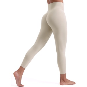 image:imageENERBLOOM Womens Workout Leggings Yoga Pants No Front Seam 2528 High Waisted Hidden Scrunch Butt Athletic Gym TightsKhaki