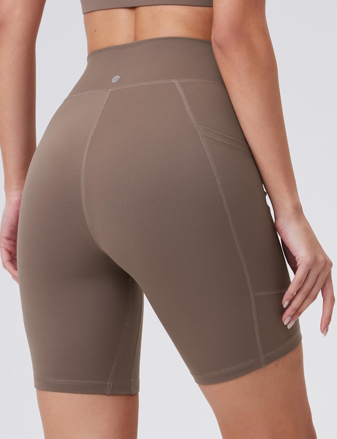 image:imageENERBLOOM Biker Shorts Women with Pockets 46810 Spandex Workout Shorts Lightweight for Summer Cycling Running Yoga GymBlackmustang