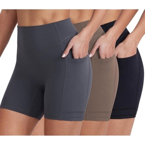 image:imageENERBLOOM Biker Shorts Women with Pockets 46810 Spandex Workout Shorts Lightweight for Summer Cycling Running Yoga GymBlackebonymustang